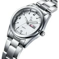 thumbnail image 2 of Watches for Women Analog Quartz Silver Stainless Steel Watches Luminous Waterproof Ladies Dress Watch, 2 of 5