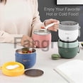 thumbnail image 2 of For 20oz Portable Overnight Oats Containers Jars With Spoonslids, 2 of 5