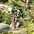 thumbnail image 2 of Homestyles 19 in. Old Man at the Sea "Captain" at Helm Boat Nautical Beach Large Statue, 2 of 3