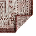 thumbnail image 6 of Unique Loom Outdoor Aztec Collection Area Rug - Coba (5' 3" Octagon Rust Red/Ivory), 6 of 6