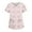 Wine #001, variant on Womens Valentine Day Scrub Tops Love Heart Print V Neck Quick Dry Plus Size Scrub Tops Medical Short Sleeve Cute Scrubs with Pockets Light pink XL