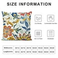 thumbnail image 5 of PHYHOO  Decorative Throw Pillow Covers Soft Velvet Floral Pillow Cover, Double-Printed Flower Boho Square Cushion Cover Case for Couch Sofa, 5 of 5