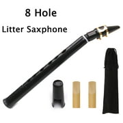 Saxophone portable 8 trous Mini saxophone de poche avec sac de transport Instrument à vent en bois pour débutants