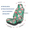 thumbnail image 3 of Balery Tropical Flamingo Pattern Car Seat Cover - Soft & Breathable Front Premium Covers with Non-Slip Protector Fits Most Automotive, Vans, SUVs, Trucks - 1 Unit, 3 of 5