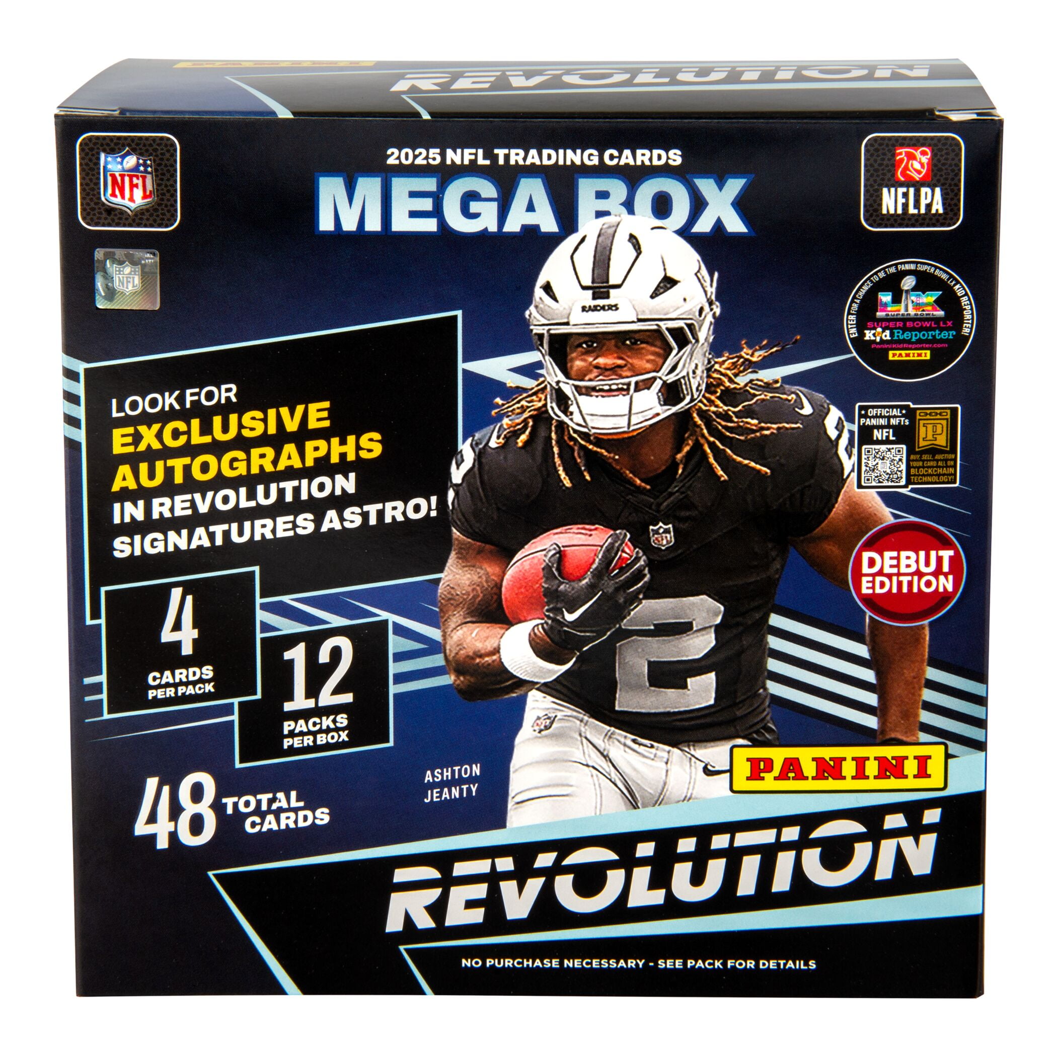 2025 Panini Revolution Football Trading Cards Mega Box