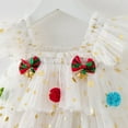 thumbnail image 3 of Posijego Toddler Girls Christmas Dresses Little Girls Cute Sleeveless Layered Tulle Dresses Princess Party, 3 of 6