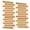 Longan yellow, variant on 25 Pcs Felt Bulletin Board Easy to Install Felt Memo Boards Cork Board Felt Notice Boards for Photos Wall Decoration