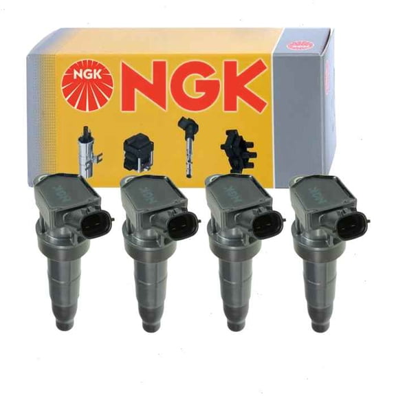 4 pc NGK Ignition Coils compatible with Kia Forte 2.0L 2.4L L4 2010-2013