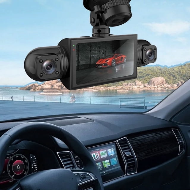 Ovzne 1080p 4-Channel Dash Cam With G-Sensor High Definition Driving Recorder With 4 Lenses Recording Simultaneously On Clearance