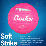 Baden Soft Strike Official Size Indoor/Outdoor Recreational Volleyball - Pink