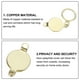 thumbnail image 4 of Cubierta de Mirilla Uxcell de 1/2", Cubierta de Visor de Puerta de Cobre para Apartamento de Hogar, Oro Imitación 2pcs, 4 of 6