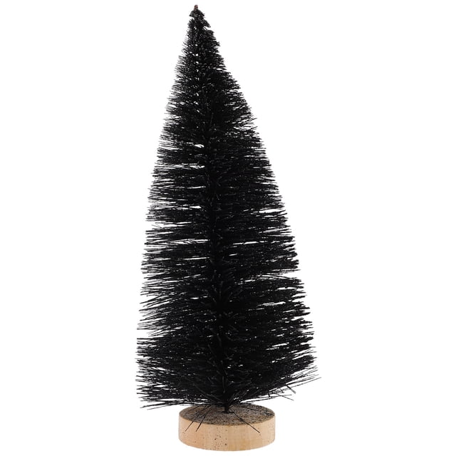 USHOBE Artificial Small Potted Christmas Tree Tabletop Faux Pine Tree 1Set for Indoor Decoration