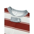 thumbnail image 6 of Matching Family Pajamas Sets Christmas PJ's with Letter and Plaid Printed Long Sleeve Tee and Bottom Loungewear, 6 of 10