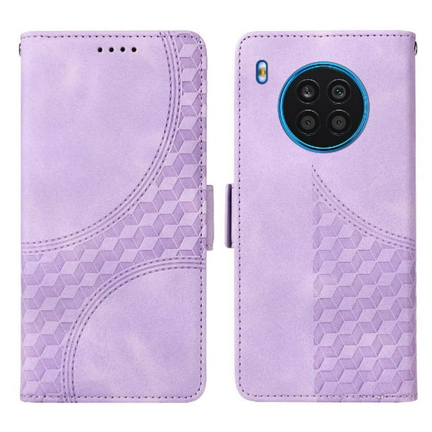 Funda GANGXUN para Honor 50 Lite con diseño acolchado elegante, cuero PU, protección total y ajuste preciso