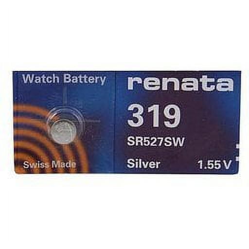 Renata Batteria 319 SR527sw ARGENTO 1.55V SWISS MADE Renata Batteria 319 SR527sw ARGENTO 1.55V SWISS MADE
