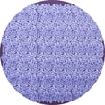thumbnail image 1 of Ahgly Company Indoor Round Abstract Blue Contemporary Area Rugs, 3' Round, 1 of 4