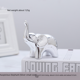 thumbnail image 5 of Decoración de elefante de cerámica, artesanía creativa, decoración de animales de elefante, decoración de entrada de escritorio, decoración del hogar, 5 of 5