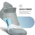 thumbnail image 6 of Feetures Elite Light Cushion No Show Tab Ankle Socks - Sport Sock with Targeted Compression - Gray Sky, L (1 Pair), 6 of 7