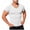 02# White, variant on IhhxPro Men's Knit V-Neck Fitness Tee Quick Dry Stretchable Ribbed Workout Shirt Athletic Gym Activewear Slim Fit Casual Summer Training Top S-3XL