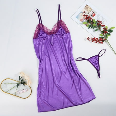 

CFXNMZGR Lingerie For Women Babydoll Sling Sleepwear Underwear Babydoll Lace Sleep Dress Nightgowns For Women
