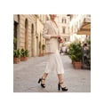thumbnail image 6 of BLISSFUL STEP Women's Block High Heels Ankle Strap Platform Heel Sandals Black (Size 6), 6 of 7