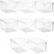 thumbnail image 1 of Large Clear Plastic Storage Bins for Shelves, Clothes, with Handle - Clear Storage Bins, Drawer, Shelf, Closet, Pantry, Fridge, Freezer Organizer Bins, Closet Organizers and Storage (4 pack), 1 of 7