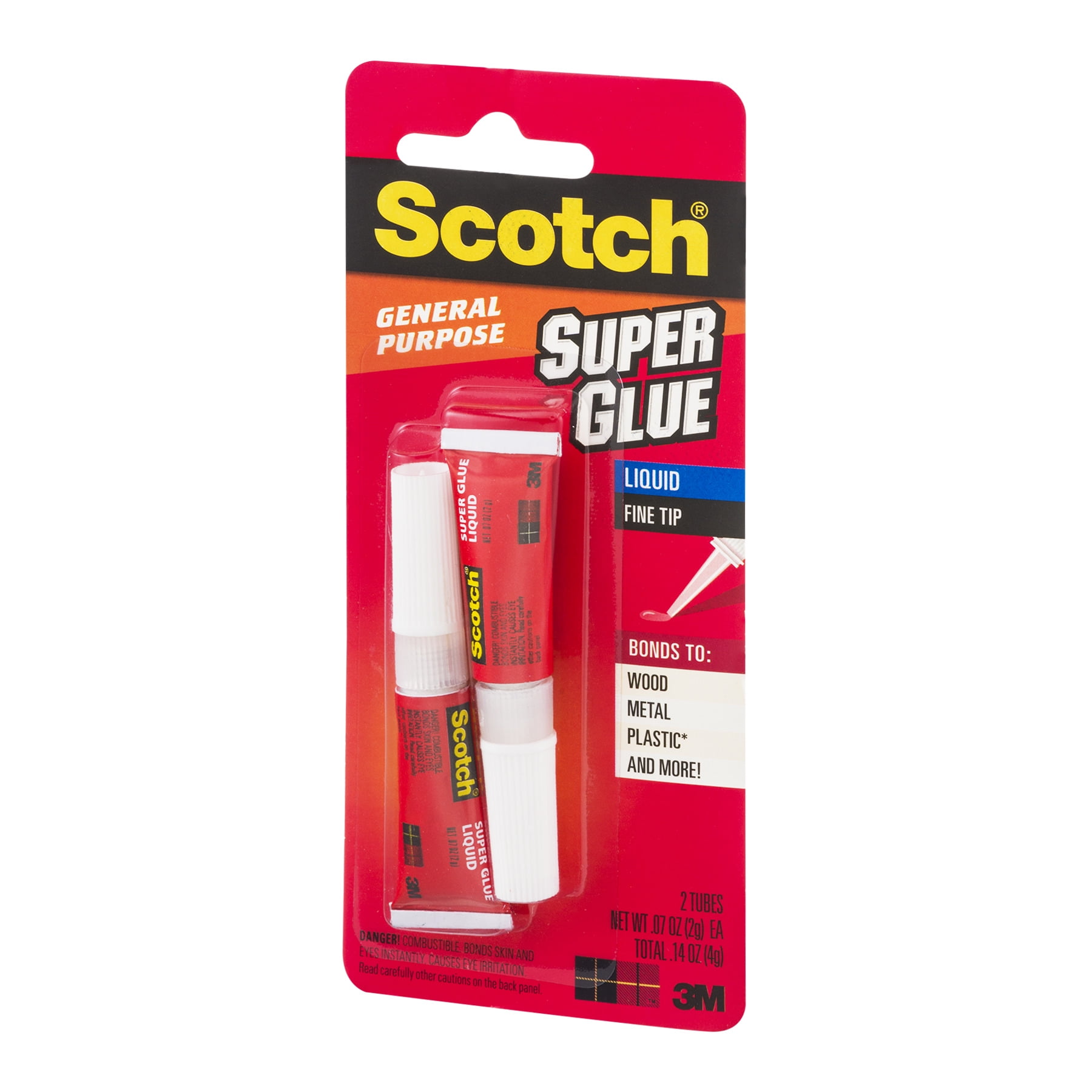 Scotch Super Glue Liquid, .07 Ounces (ad114), 6 Pack