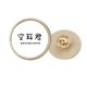thumbnail image 1 of Broche de oro metálico circular sin oreja Unbranded 2.7 cm, 1 of 3