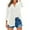 White, variant on Loopsun Fall Tops for Women, Womens Long Sleeve Shirts, Women's Loose Button Velvet V-Neck Long Sleeve Tunic Blouse with Pocket Navy XXXXL