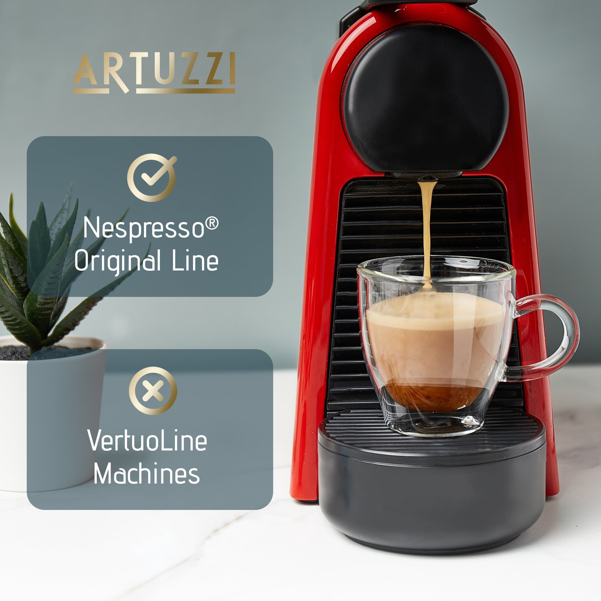 Artuzzi 120ct Nespresso Compatible Pods Espresso Bundle - 40 Ristretto Capsules + 40 Espresso Capsules + 40 Lungo Capsules - Great Alternative to Nespresso Original Pods