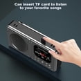 thumbnail image 4 of Altavoces Inalámbricos Bluetooth 5.4 de 87,5-108 MHz, Radio FM Portátil para Exteriores, Reproductor de Música MP3, Compatible con Auriculares, Reloj TF., 4 of 10