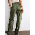 thumbnail image 7 of Asyoly Womens Solid High Waisted Cargo Pants Wide Leg Casual Pants Combat Military Trouser with 6 Pockets US 4-18, 7 of 7
