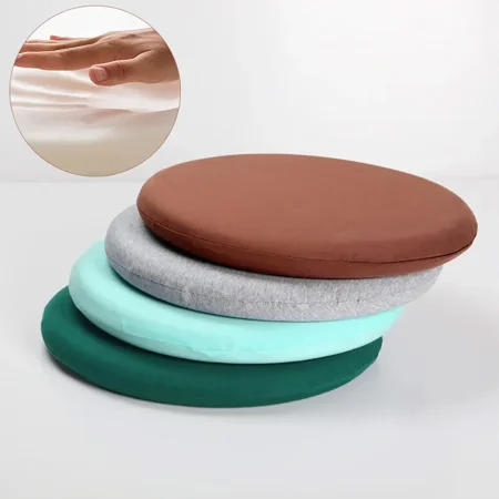 

2024 DREAMFIRE 30/35/40/45/50cm Memory Foam Chair Cushion Round Seat Cushion Circle Stool Cushion with Removable Cover Comfortable Chair Pad