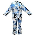 thumbnail image 4 of White Mark Fashion's Printed Satin Pajama Set, 4 of 6
