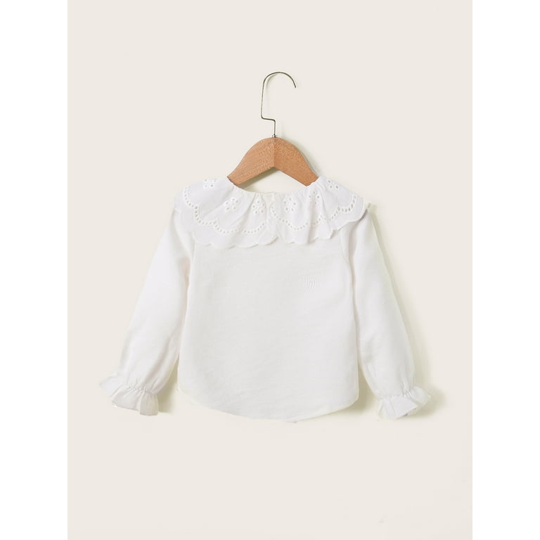 NZRVAWS Little Baby Girl Clothes Mint Leaf Collar Long Sleeve
