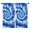 Blue White Tie, variant on Blackout Kids Curtains,Colorful Tie Dye Mandala Pattern Childrens Insulated Curtains Set Of 2,Bedroom Essentials,Toddler Room Decor 42"x54"