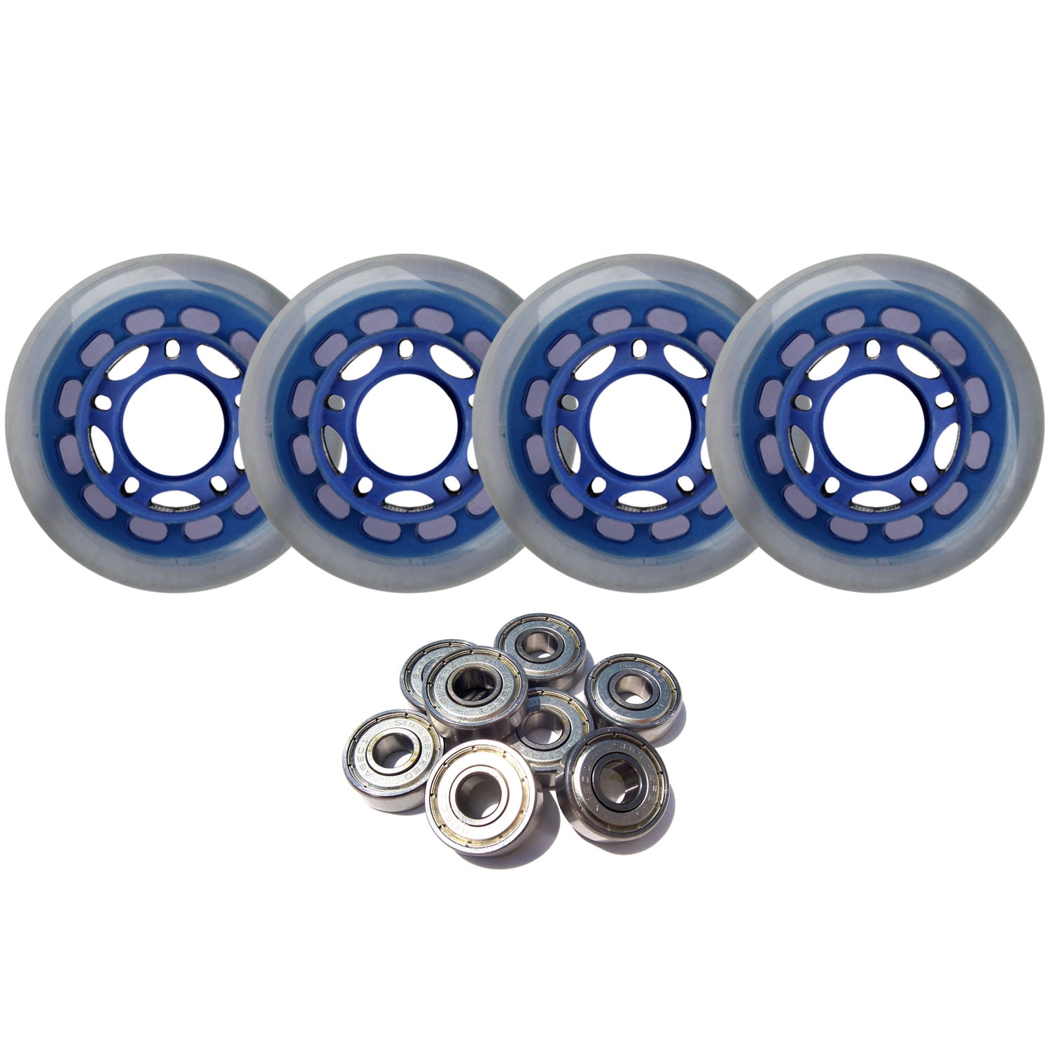 Pro Stock Inline Skate Hockey Wheels 68MM 82A 4Pack ABEC 5 BEARINGS