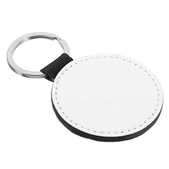 WRITWAA Round Blank Keychain with Pocket Design Zinc Alloy Key for Craft Enthusiasts 1 Piece