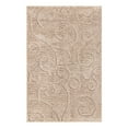 thumbnail image 3 of Unique Loom Floral Shag Collection Area Rug - Carved (4' x 6' Rectangle Beige), 3 of 7