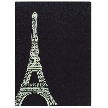 The ESSENTIALS EIFFEL TOWER Black Leather-like Journal by Eccolo trade