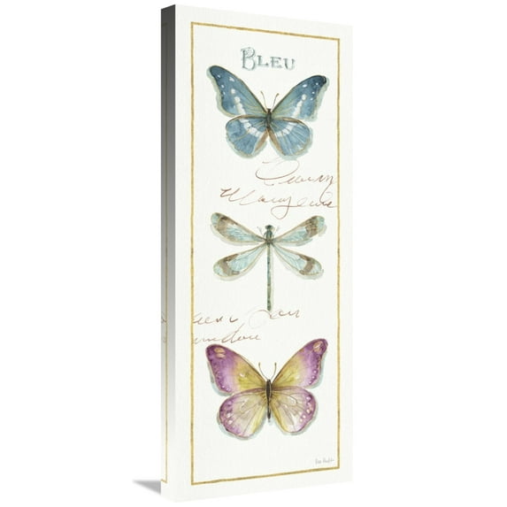 Global Gallery's 'Rainbow Seeds Butterflies I' By Lisa Audit Stretched Canvas Wall Art