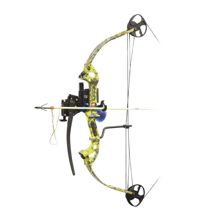 PSE Discovery Right Hand DK'd Yellow Camo 40lb AMS Bowfishing Bow Package