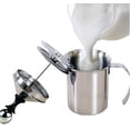 thumbnail image 2 of Espumador de Leche de Acero Inoxidable con Doble Malla 400ml JM, 2 of 5