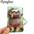 thumbnail image 4 of Real Animal Sloth Key lanyard Car KeyChain ID Card Pass Gym Mobile Phone Badge Kids Key Holder Jewelry Accessories Decorations Card Holder, 4 of 5