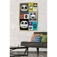 thumbnail image 2 of Disney Tim Burton's The Nightmare Before Christmas - Jack Grid Wall Poster, 22.375" x 34", Framed, 2 of 3