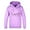 Purple, variant on Confree Sweatshirts For Girls Graphic Print Long Sleeve Hoodie Spring Autumn Dailywear Breathable Casual Infant Pullover Top Size 18-24 Months Black