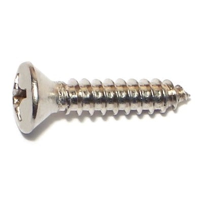 #12 x 1" 18-8 Stainless Steel Phillips Oval Head Sheet Metal Screws