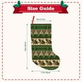 thumbnail image 3 of Lsque Dark Green Vintage Corn Pattern Pattern 18 Inch Christmas Stockings, Festive Holiday Stocking for Christmas Decorations Holiday Decor, 3 of 8