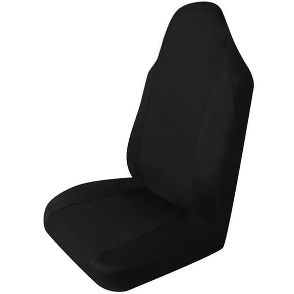 EGNMCR Charcoal Car Seat Covers For Car Auto SUV Polyester Cloth Integrated Headrests Car Seat