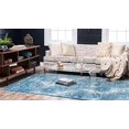thumbnail image 2 of Unique Loom 3141615 6 x 9 ft. Grand Sofia Rectangular Rug, Blue, 2 of 5